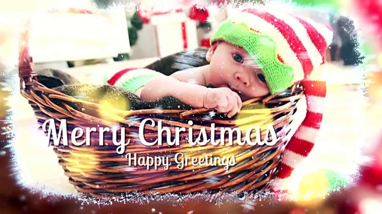 迷人的圣诞节幻灯片动画像素设计精选AE模板