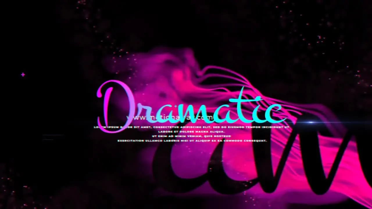 戏剧电影开场介绍像素设计精选AE模板