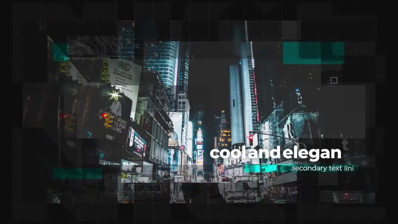 快速简单的幻灯片过渡特效ae模板