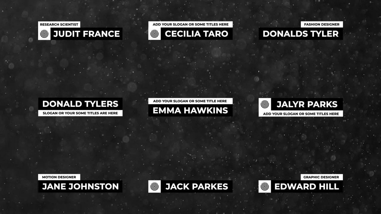 三分之二效果简洁像素设计精选AE模板