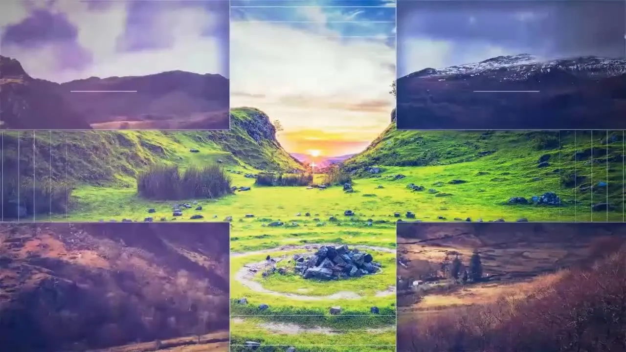 专业动画几何幻灯片像素设计精选AE模板