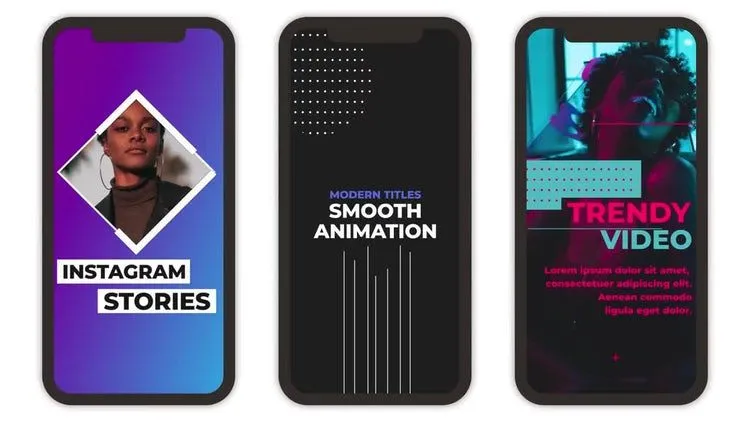 12个干净多彩的Instagram故事像素设计精选AE模板