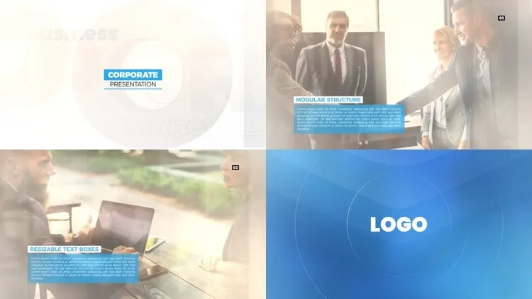 时尚整齐的动画像素设计精选AE模板