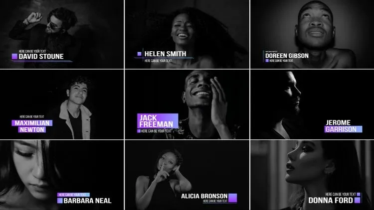 9个干净多彩的文本动画像素设计精选AE模板