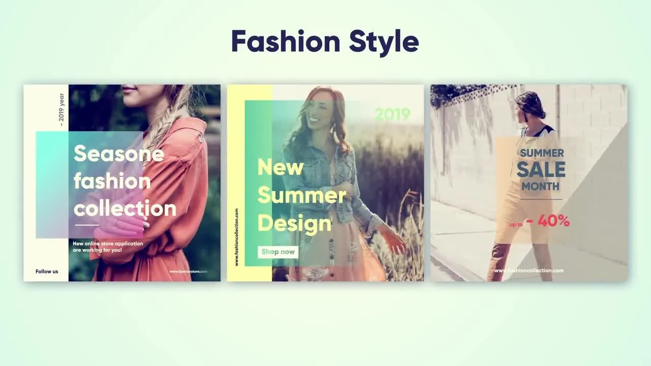 12个社交媒体广场帖子像素设计精选AE模板